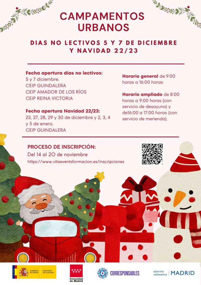 campamentos urbanos navidad 2022