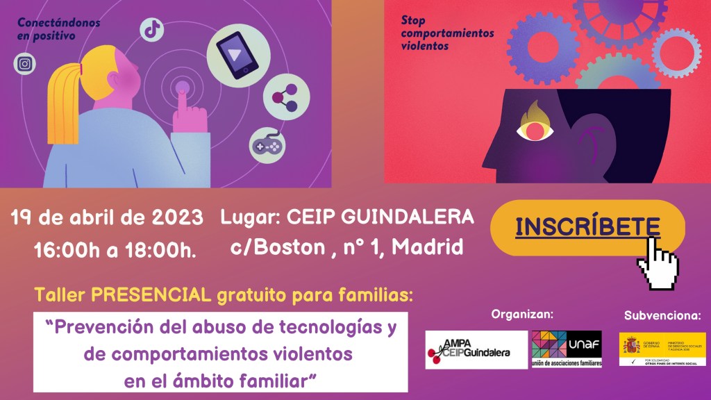 imagen taller familias CEIP Guindalera